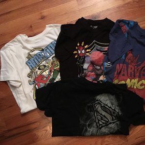 Various boys super hero t-shirts